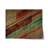 Plakát Hnědá abstrakce: 120x80 cm