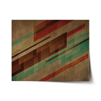 Plakát Hnědá abstrakce: 120x80 cm