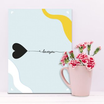 Dárková cedulka I love you: 30x40 cm