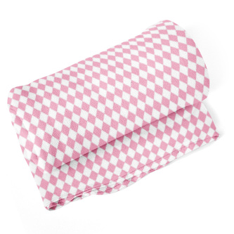 Deka Růžovobílé kosočtverce: 150x120 cm