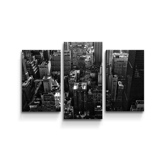 Obraz - 3-dílný Mrakodrapy 3: 75x50 cm