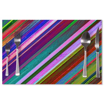 Prostírání Nabarvené dřevo: 40x30cm