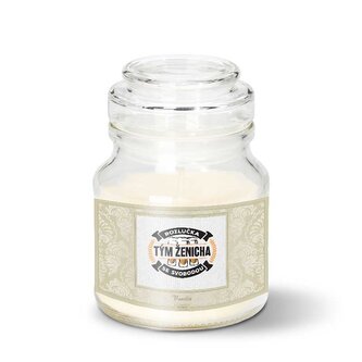 Svíčka Rozlučka se svobodou tým ženicha: 120 g