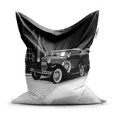 Sedací vak Černobílý veterán: 150x100 cm