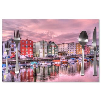 Prostírání Barevné domky na pobřeží: 40x30cm