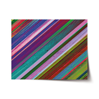 Plakát Nabarvené dřevo: 120x80 cm