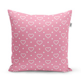 Polštář Srdce a tečky: 50x50 cm