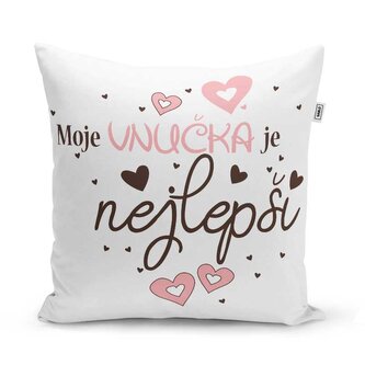 Polštář Moje vnučka je nejlepší: 40x40 cm