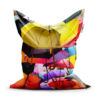 Sedací vak Deštníky: 150x100 cm