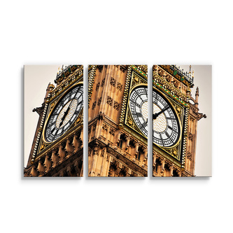 Obraz - 3-dílný Clock tower: 120x80 cm