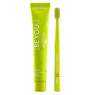 Curaprox Zelený set péče o zuby Be You Explorer unisex