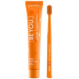 Curaprox Oranžový set péče o zuby Be You Pure Happiness unisex