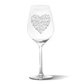 Sklenička na víno Mé srdce bije jen pro Tebe: 49 cl