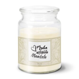 Svíčka Pro toho nejlepšího manžela: 500 g 