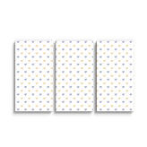 Obraz - 3-dílný Malované srdce na bílé: 120x80 cm