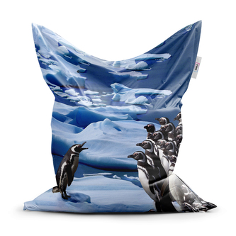 Sedací vak Tučňáci: 150x100 cm