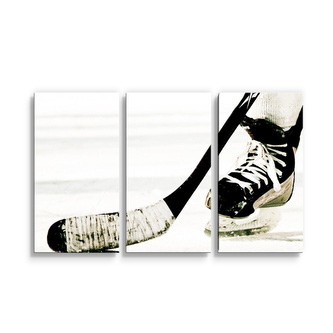 Obraz - 3-dílný Lední hokej: 120x80 cm