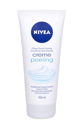 Nivea Pečující sprchový gel a peeling (Creme Peeling) 200 ml woman