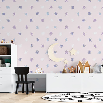 Tapeta Barevné hvězdy: 208x125 cm