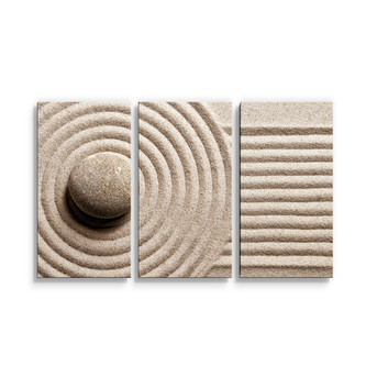Obraz - 3-dílný Otisk v písku: 120x80 cm