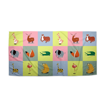 Ručník Zvířátka ze Zoo: 70x140 cm Ručník Zvířátka ze Zoo: 70x140 cm