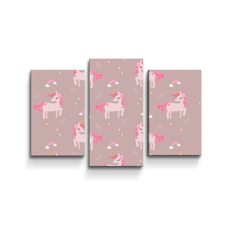 Obraz - 3-dílný Pony: 75x50 cm