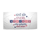 Ručník Když Bůh stvořil strejdy: 30x50 cm