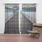 Závěs Dřevěné molo: 2ks 140x250cm