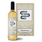 Bílé víno Život je cesta, nikoliv cíl: 0,75 l