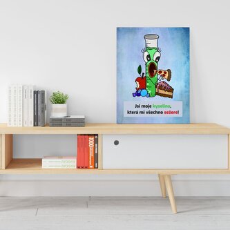 Dárková cedulka Jsi moje kyselina: 30x40 cm