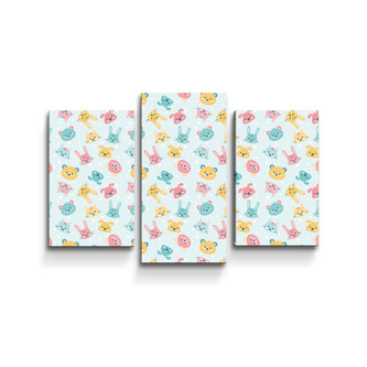 Obraz - 3-dílný Dětské hračky: 75x50 cm