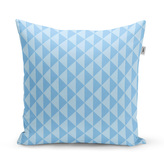 Polštář Modré obrácené pyramidy: 40x40 cm