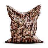 Sedací vak Nahatí lidé: 150x100 cm