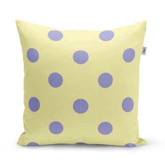 Polštář Fialové tečky : 50x50 cm