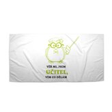 Ručník Věř mi, jsem učitel vím co dělám: 50x100 cm
