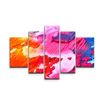 Obraz - 5-dílný Barvy: 125x90 cm