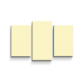 Obraz - 3-dílný Žluté pletivo : 75x50 cm