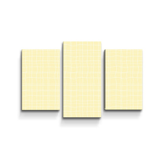 Obraz - 3-dílný Žluté pletivo : 75x50 cm