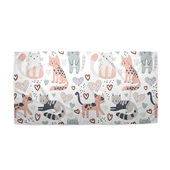 Ručník Malované kočičky: 50x100 cm