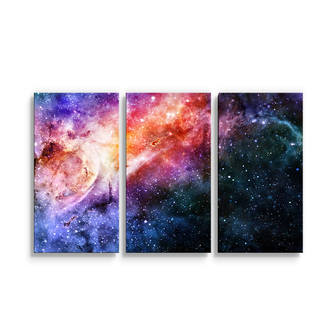 Obraz - 3-dílný Vesmírná záře: 120x80 cm