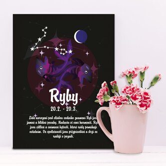 Dárková cedulka Ryby: 30x40 cm