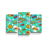 Obraz - 3-dílný Komiks: 75x50 cm