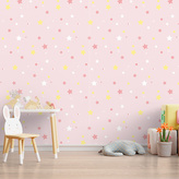 Tapeta Hvězdy a puntíky : 125x75 cm