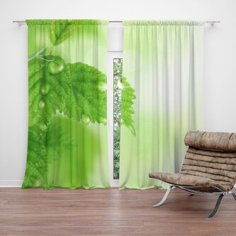 Závěs Listy 2: 2ks 140x250cm