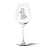 Sklenička na víno Buď můj Valentýn 2: 49 cl