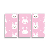 Obraz - 3-dílný Králíčci: 120x80 cm