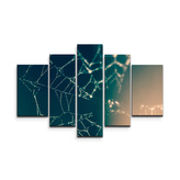 Obraz - 5-dílný Pavučina: 125x90 cm