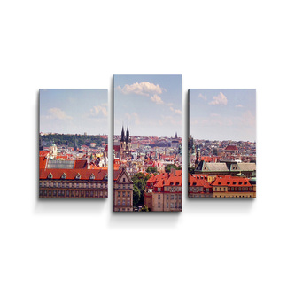 Obraz - 3-dílný Praha: 75x50 cm