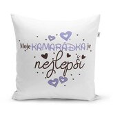 Polštář Moje kamarádka je nejlepší: 40x40 cm