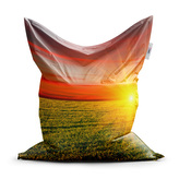 Sedací vak Západ slunce nad loukou: 150x100 cm